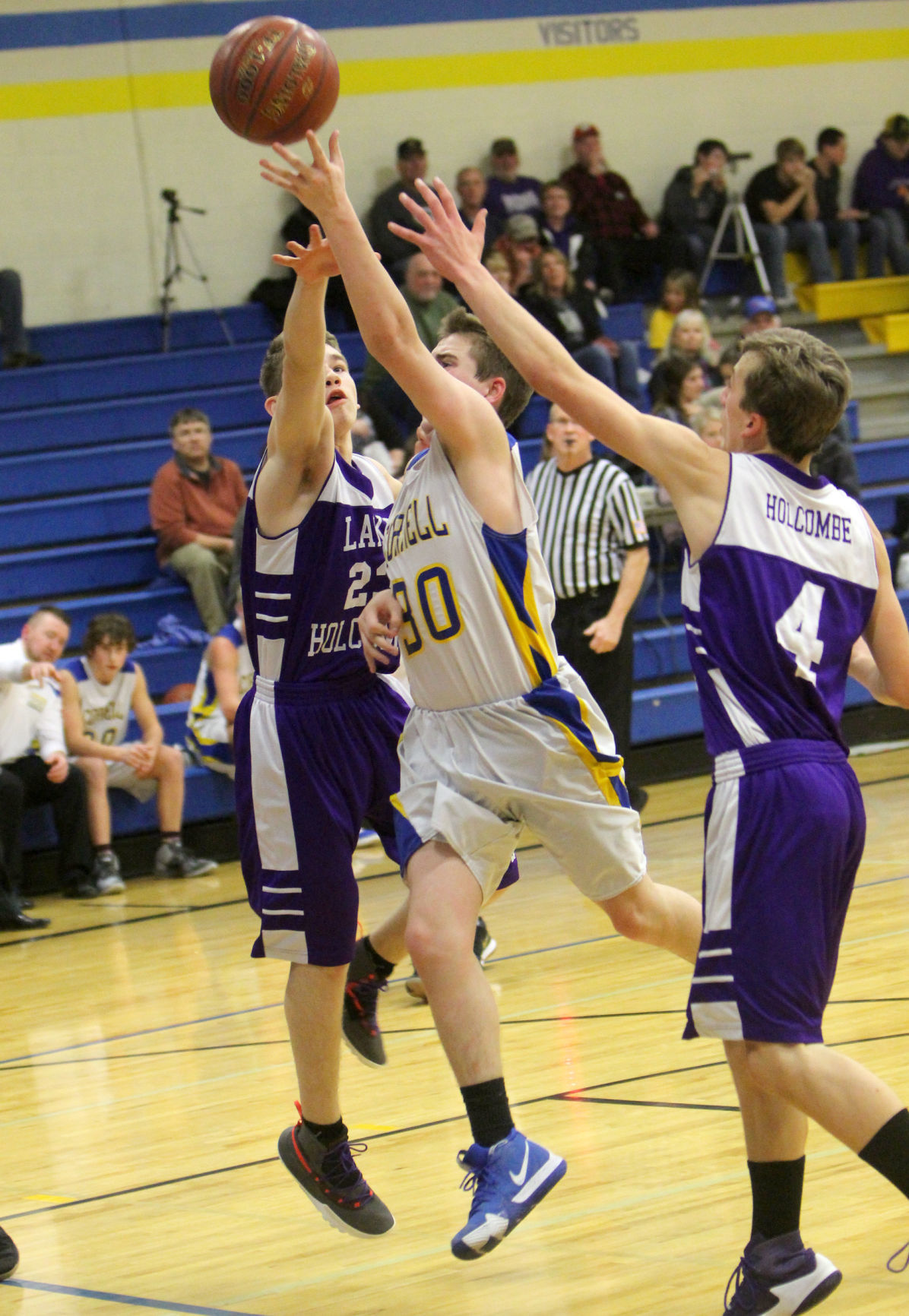Lake Holcombe at Cornell boys basketball 1-10-19